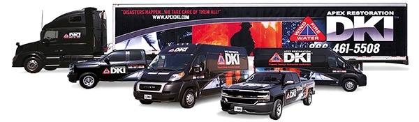 Apex Restoration DKI is a damage restoration company with a fleet of vehicles to help you in an emergency